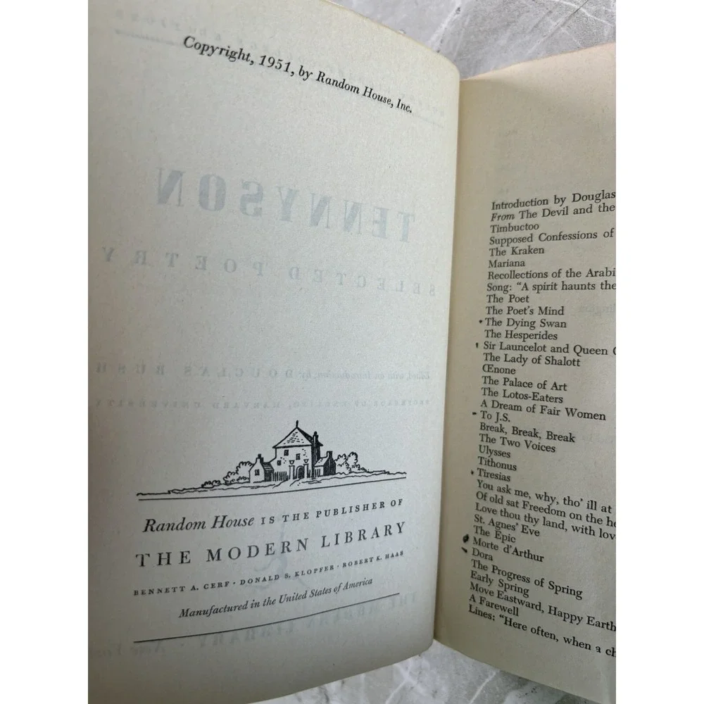 Selected Poetry (Tennyson - 1951)- GOOD